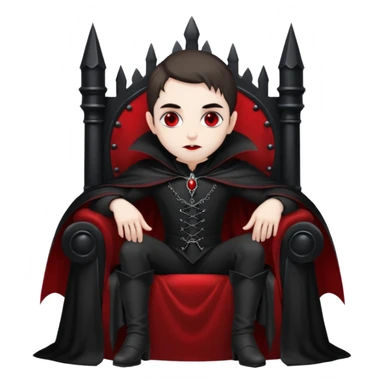 real vampire in a throne sticker
