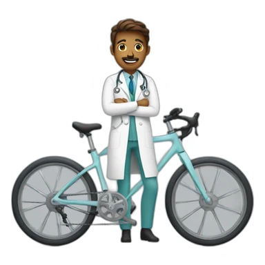 doctor on the bike sticker