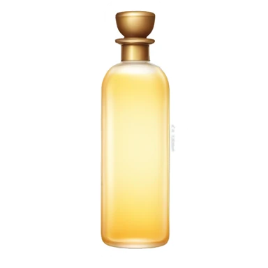 Circle bottle and perfume sticker