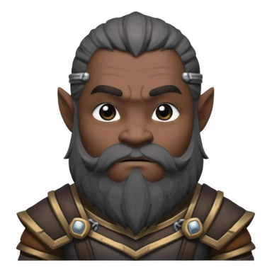 Enano dnd estilo blanco y negro dibujo (ESTILO DARK ANIME Y QUE SE NOTE QUE ES UN ENANO) sticker