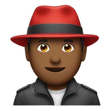 red hat and jacket style sticker