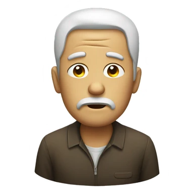 tired man with cigarette sticker