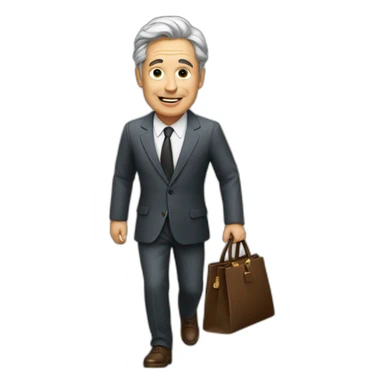 A billionaire man wandering sticker