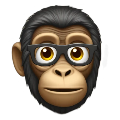 filming monkey cinema sticker