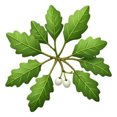 Mistletoe christmas sticker