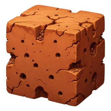 generate an ultra realistic piece of bauxite sticker