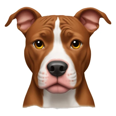 Red nose pitbull  sticker