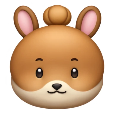 Normal bun in food  sticker