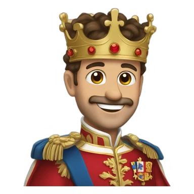 Happy King of Spain sticker