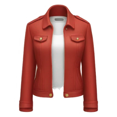 red women's jacket sticker