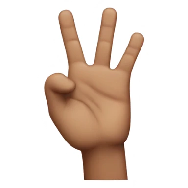 put your thumb between your little finger sticker