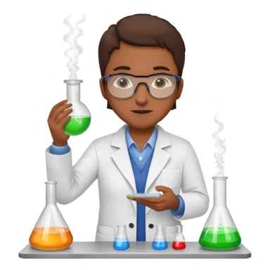 chemistry lab with teacher sticker