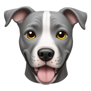 pitbull gris bebé  sticker