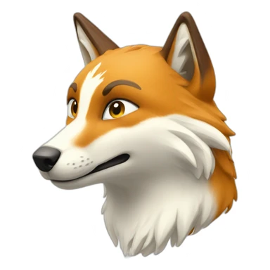 Renard blanc des montagne sticker