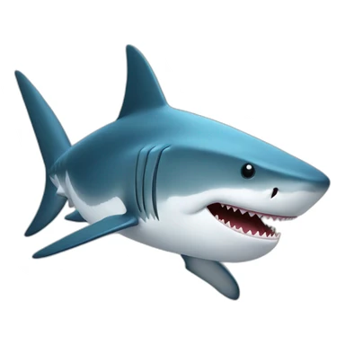 Tête requin (face) sticker