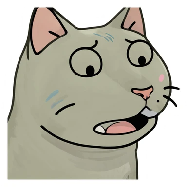 A cat crying  sticker