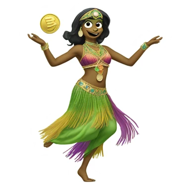 pepe as a bellydancer sticker
