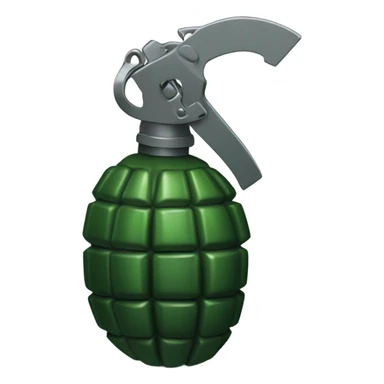 Green grenade sticker