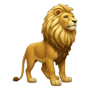 Donald sur lion sticker