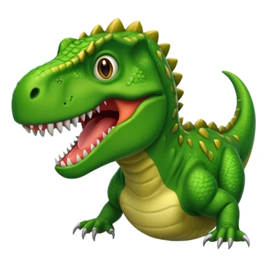 smiling t-rex sticker