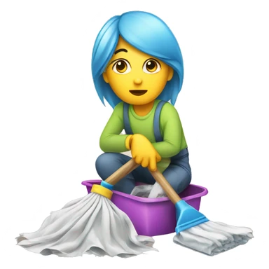 cleaning messy room sticker