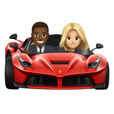 brunette man sitting with blonde girl sitting in
Ferrari Laferrari sticker