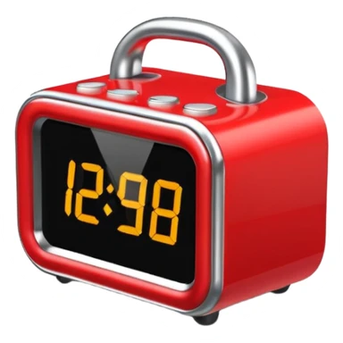  despertador rojo sticker