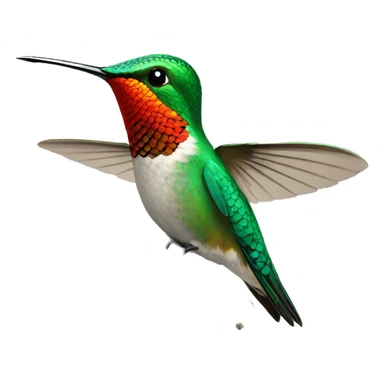 Hummingbird leaving the nest sticker