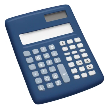 navi blue calculator sticker