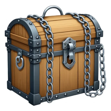 Pandora's box locked with heavy chains sticker