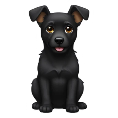 Black Pomepoo sticker