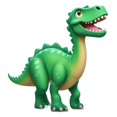 Happy dinosaur sticker