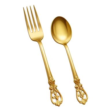 Gold fork sticker
