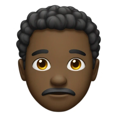 sad afroamerican grim sticker