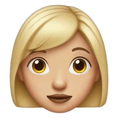 girl with pig nose sticker