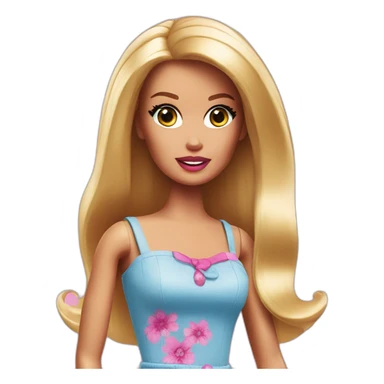 Barbie shoked sticker