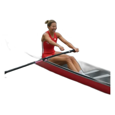ohio state buckeyes woman rower in a boat sticker