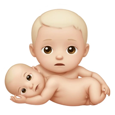 poor impoverished infant sticker