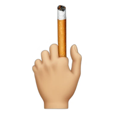 hand rolled cigarette sticker