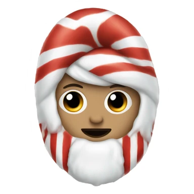 Red and white Peppermint sticker