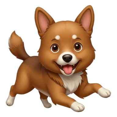 dog escaping sticker