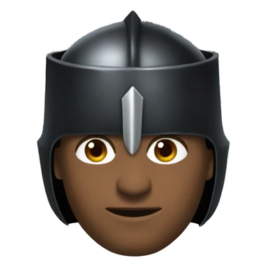 Fantasy of the black Knight Fortnight with an open visor sticker