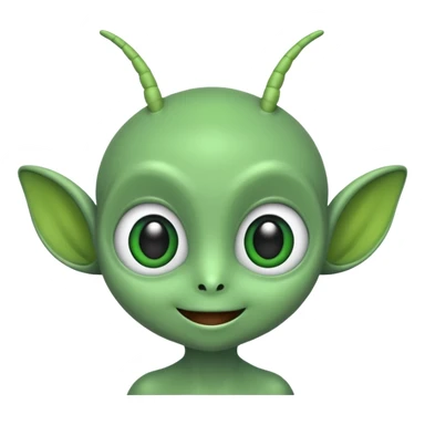 Make me a cute alien it's werd make it cute sticker