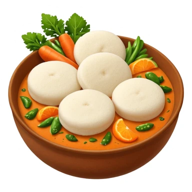 Idli and sambar sticker