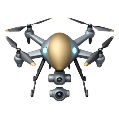 generate realistic combat drone controlled by ai without surveillance camera sticker