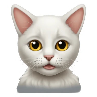 девушка с блондом и черным котом обнимаются  sticker