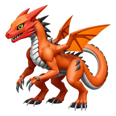 Meloetta-Salandit-Wargreymon-Sergal-Pokémon-Digimon-Fakémon-fusion-hybrid-creature sticker