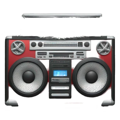 Christmas boombox sticker