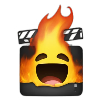 kodak film on fire sticker