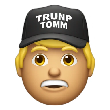 Trump with cap with Winerz written on it sticker
